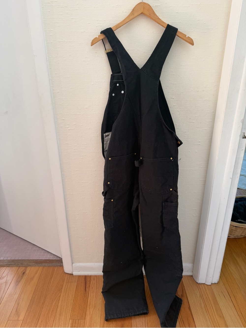 Carhartt Black Canvas insulated Overalls - Picture 5 of 7